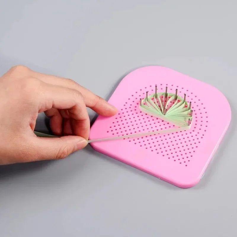 Paper Quilling Board Tool – DIY Grid Guide with 20 Needles