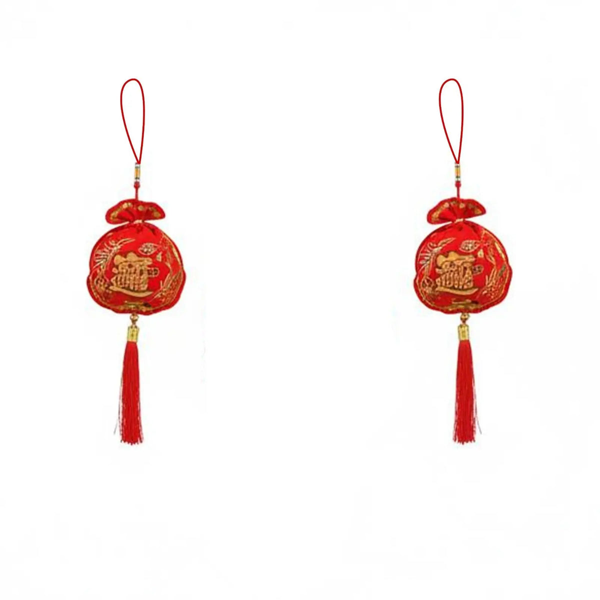 Chinese Knot Red Chili Pepper Lucky Bag Hanging Decoration