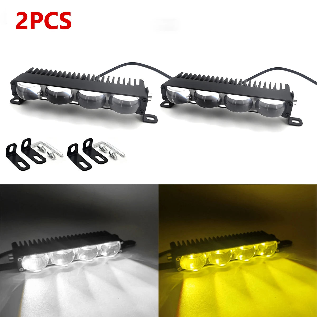 Mini LED Projector Fog Work Lamp – Car, Motorcycle & SUV