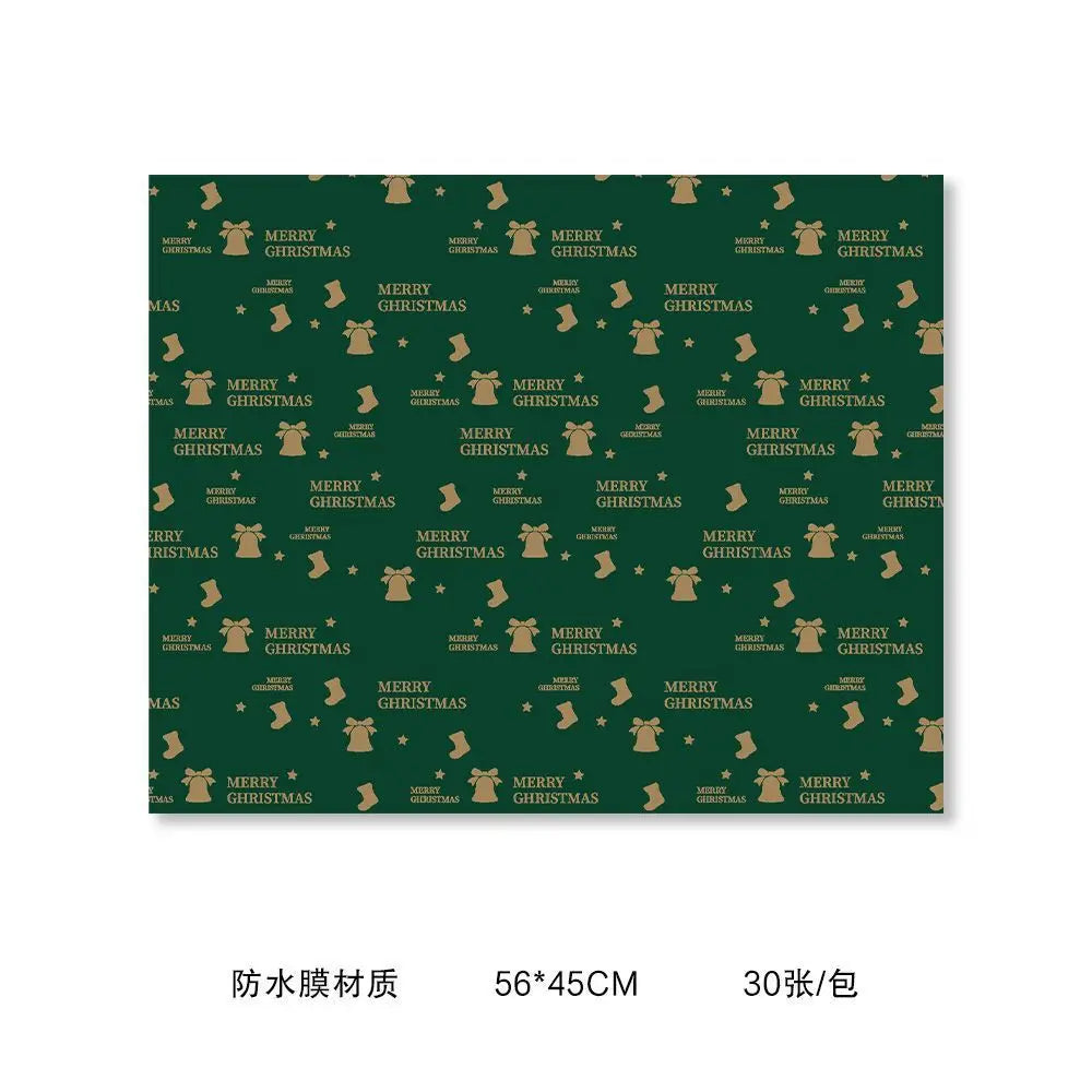 30-Sheet Waterproof Bouquet Gift Wrapping Paper | Floral & Festive