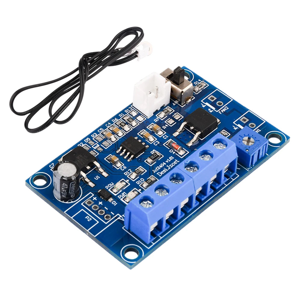 DC 12V/24V PWM Fan Temperature Control Speed Regulator Module