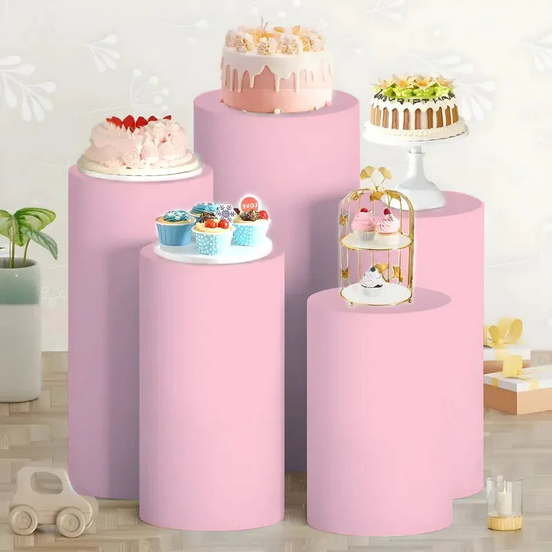 Cylinder Stand Elastic Covers | Party & Wedding Décor 3/5 PC