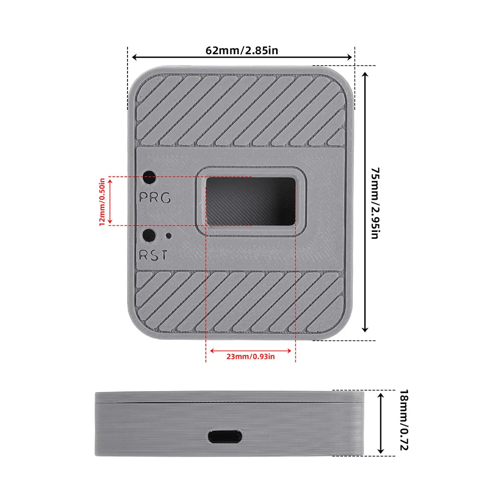 LoRa 32 V4 ESP32 Dev Board Case – 14500 Battery & Type-C