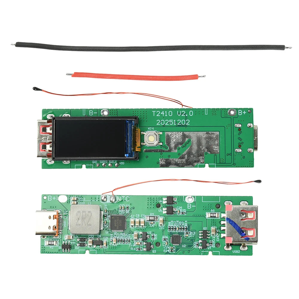 22.5W Fast-Charging DIY Power Bank Kit | TFT Display Module