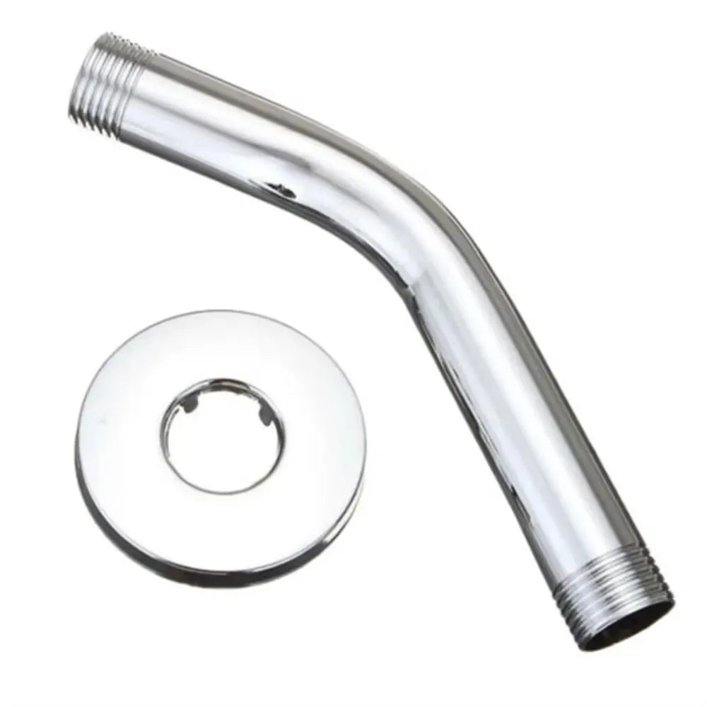 Stainless Steel Wall-Mounted Shower Arm Extension – Silver