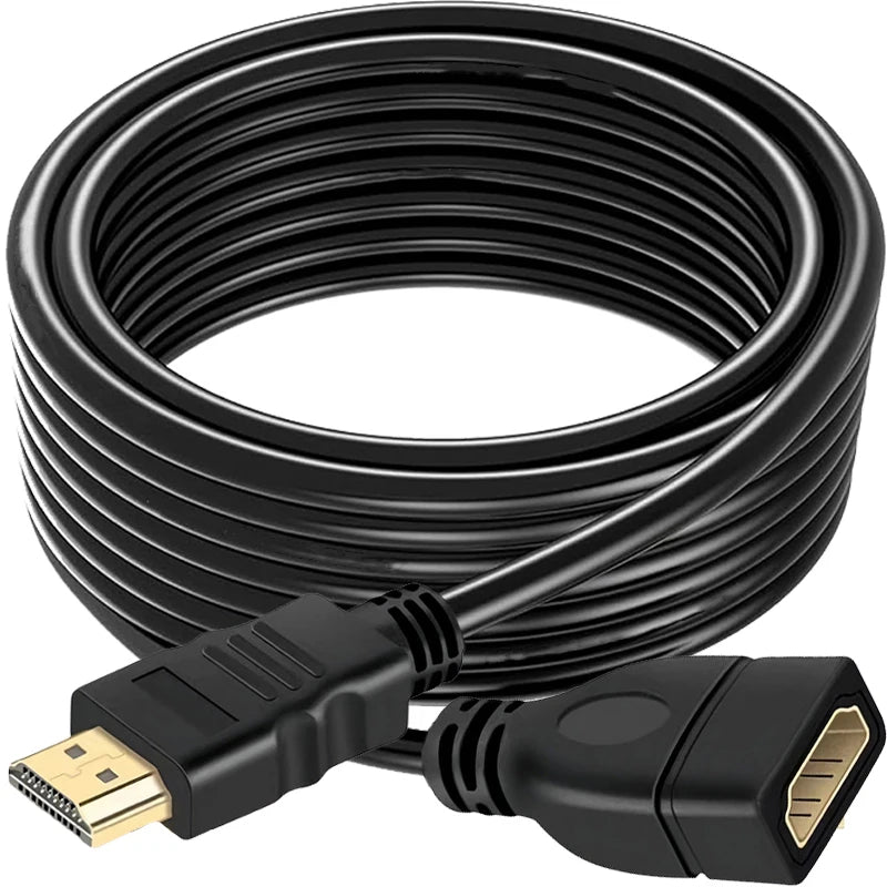 4K HDMI 2.0 Male to Female Extension Cable – TV PS5 Projector