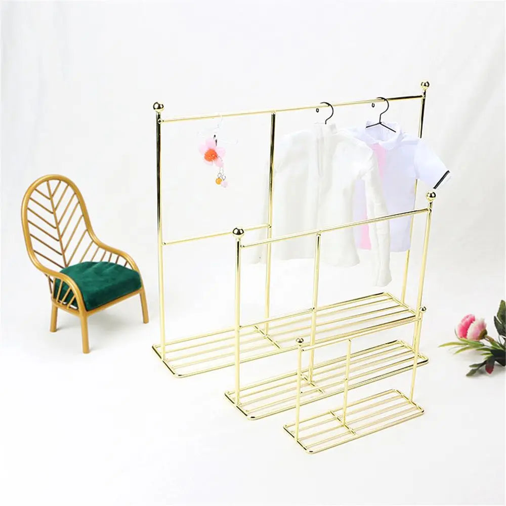 10-Pack Dollhouse Mini Metal Hangers – Wardrobe Accessories