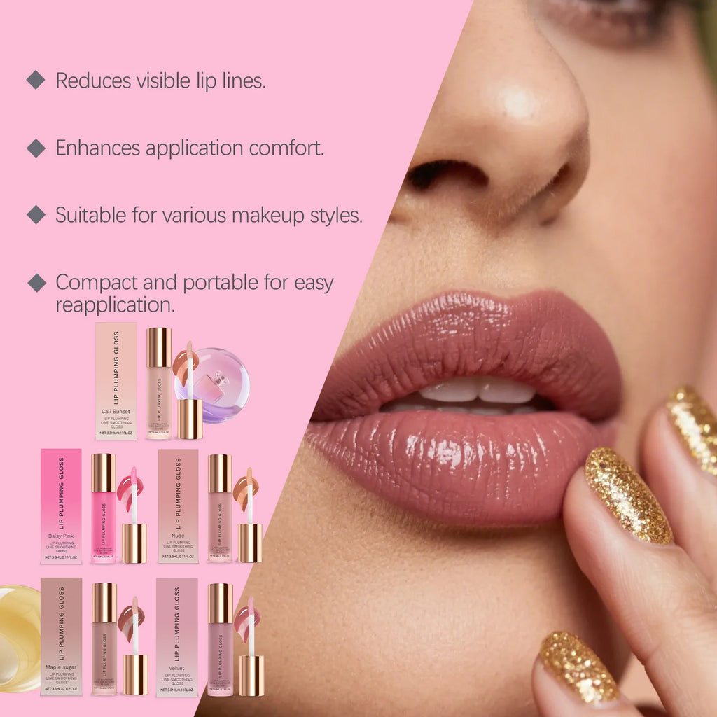 Moisturizing Lip Plumping Gloss – Non-Sticky Hydrating Balm