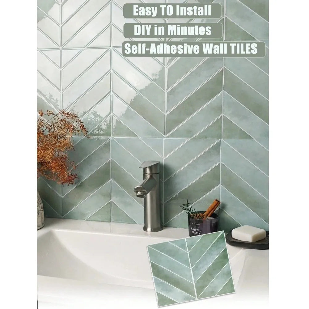 Self-Adhesive PVC Tile Stickers – Waterproof Vinyl Wall Decal