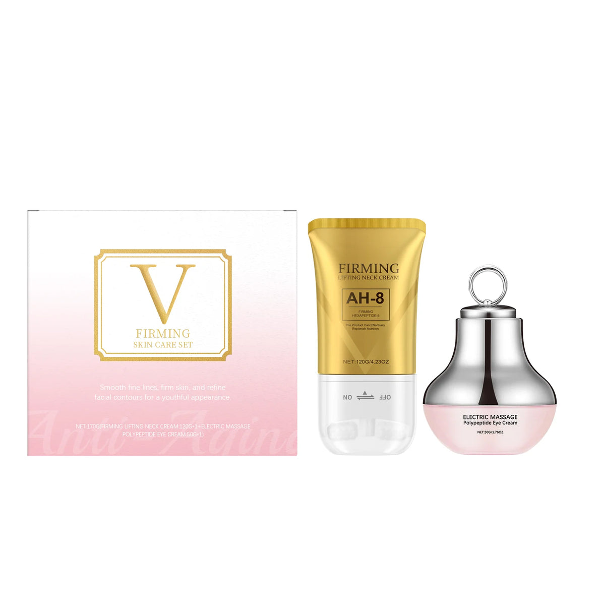 AH-8 Firming Neck Cream & Peptide Eye Cream Skincare Set