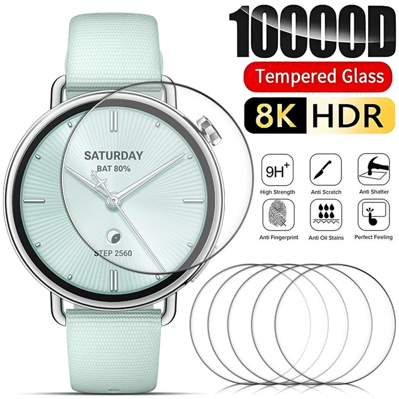Tempered Glass Screen Protector – Xiaomi Watch S4 41mm (1–5 Pack)