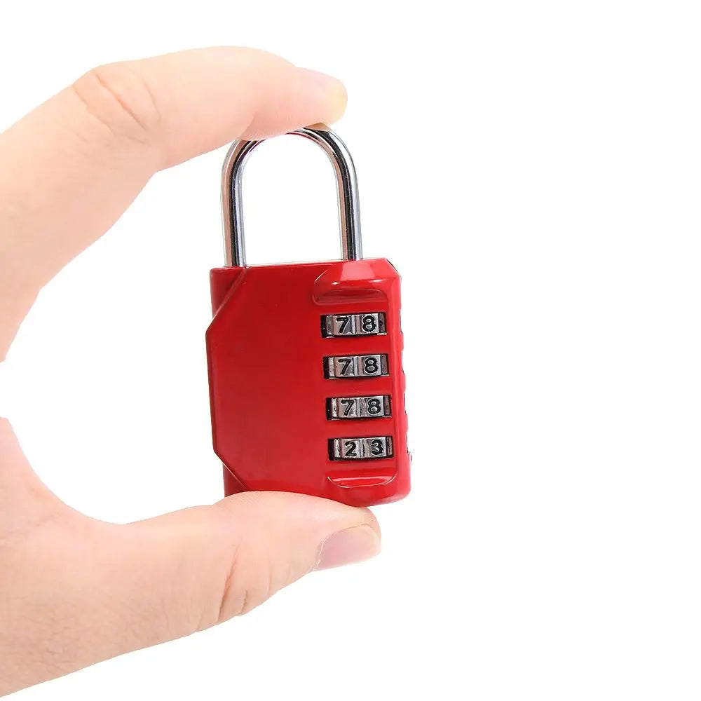 4-Digit Combination Padlock – Waterproof Rust-Proof Travel Lock