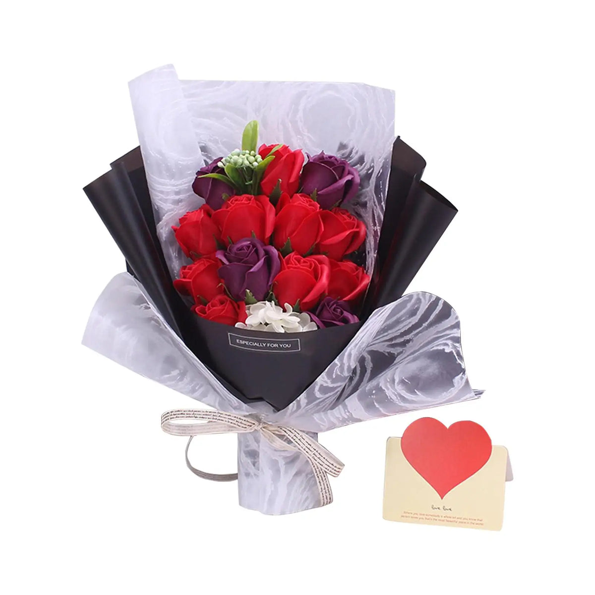 Rose Soap Flower Gift Bouquet – Artificial Floral Decor