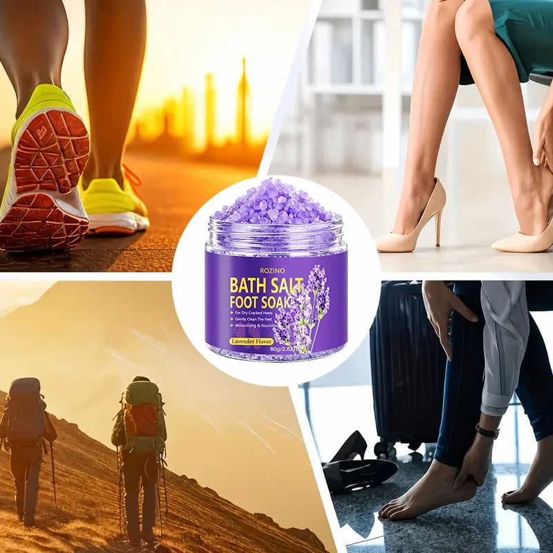 ROZINO Lavender Foot Bath Salt – Moisturizing Sea Salt Soak