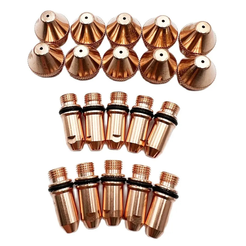 YS200A Plasma Torch Consumables – 10x Nozzle & 10x Electrode