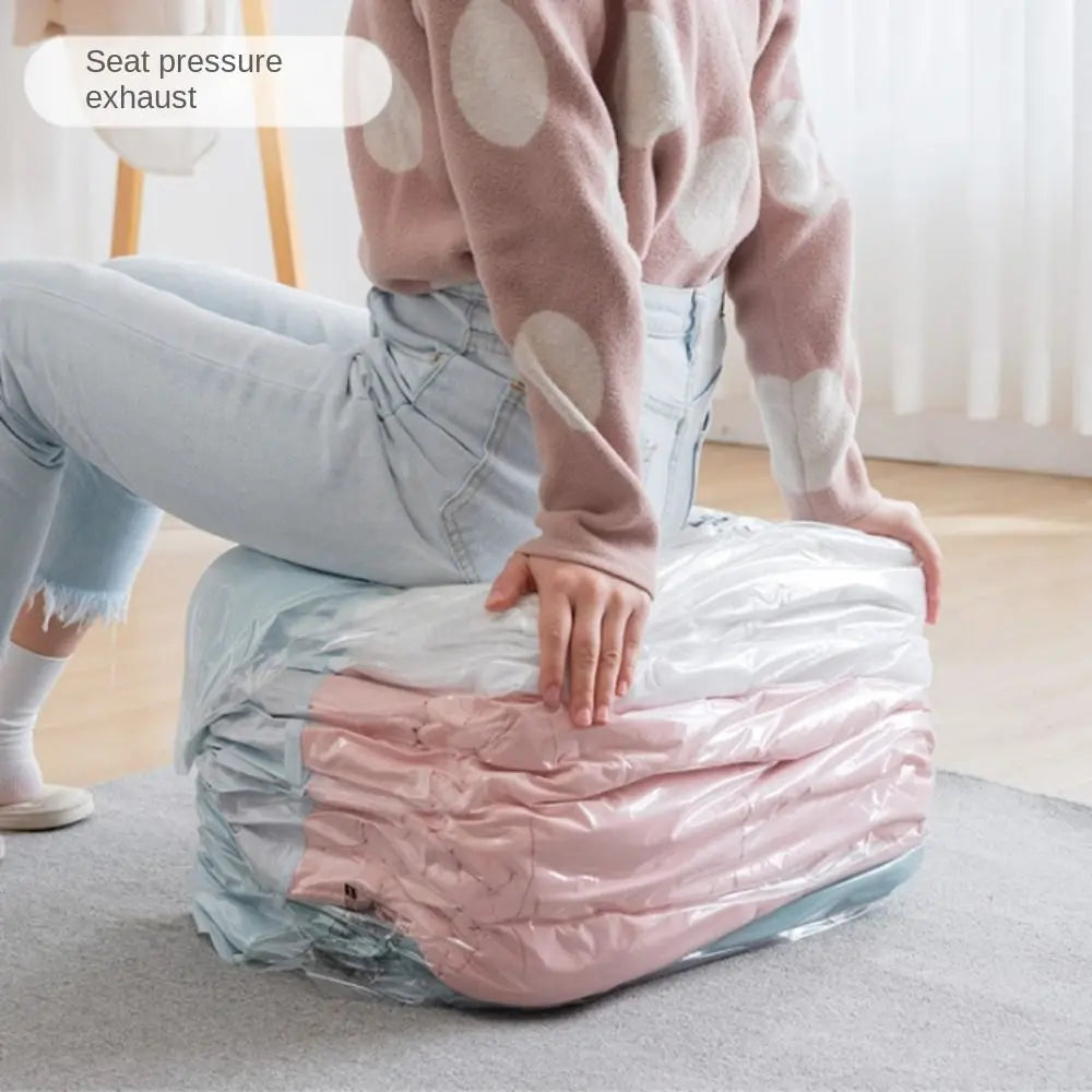 Press & Seal Vacuum Storage Bags – Pump-Free Compression