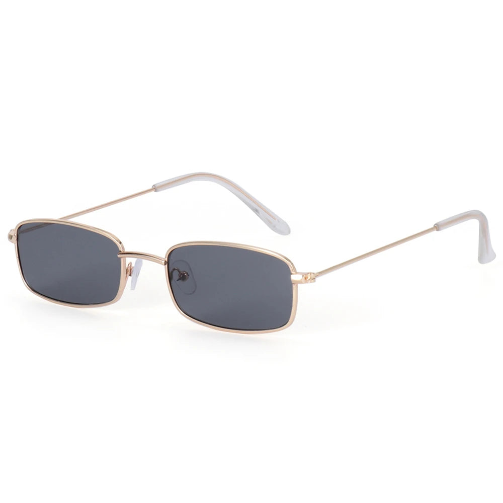 Women's Vintage Small Oval Metal Sunglasses UV400