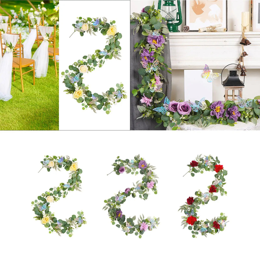 Artificial Peony Vine Garland 180cm – Wedding & Home Décor