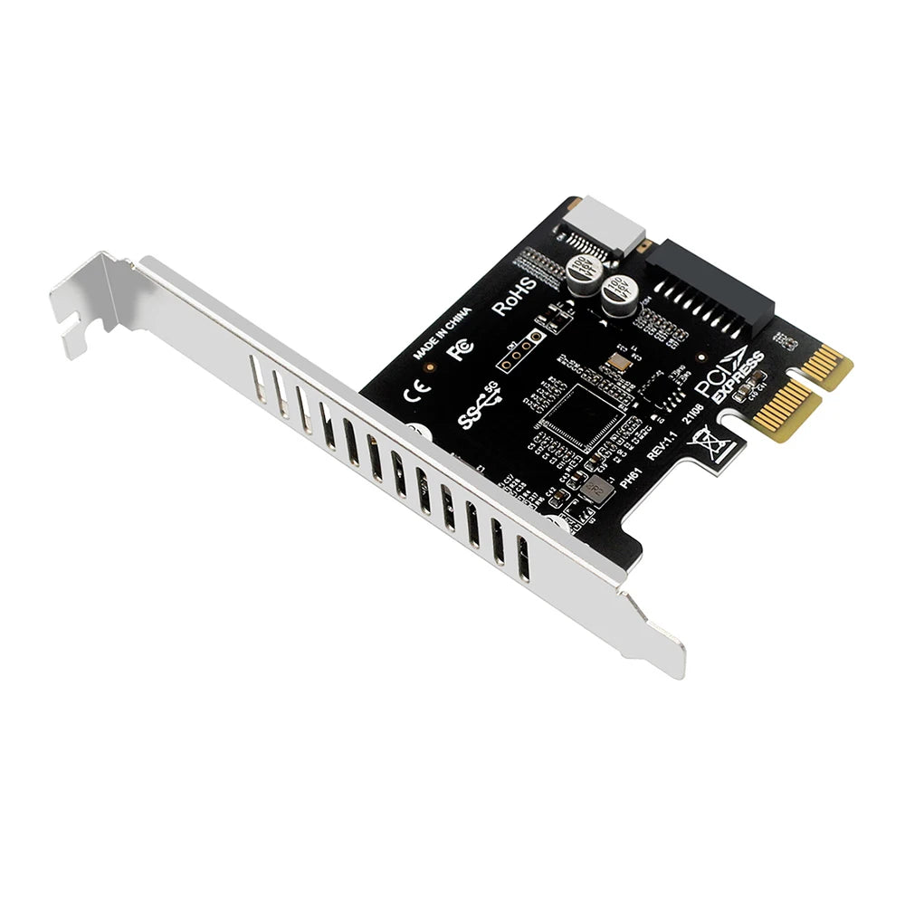PCIe to USB 3.0 Expansion Card – Type-E Front Panel Adapter