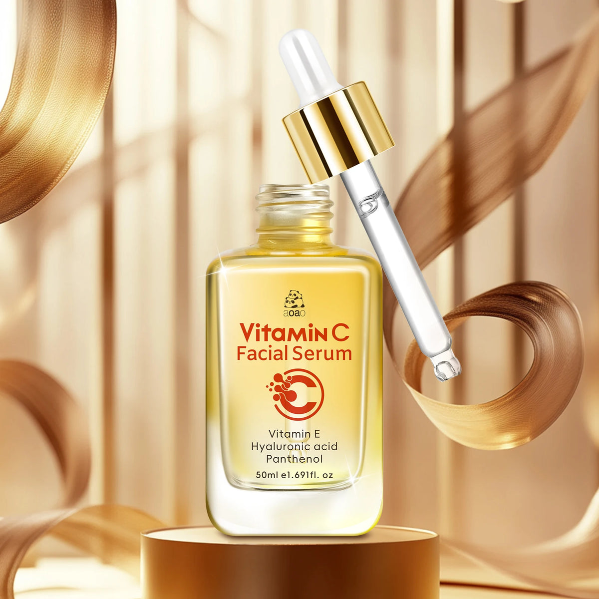 Vitamin C Facial Serum – Hyaluronic Acid & Vitamin E
