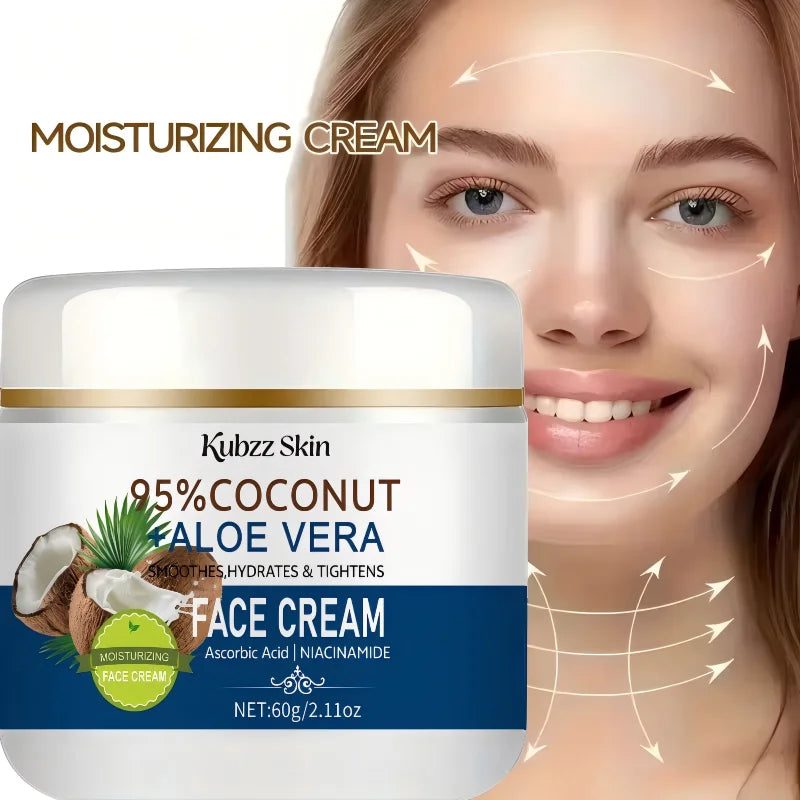 Kubzz Skin 95% Coconut Face Cream 60g | Aloe & Niacinamide