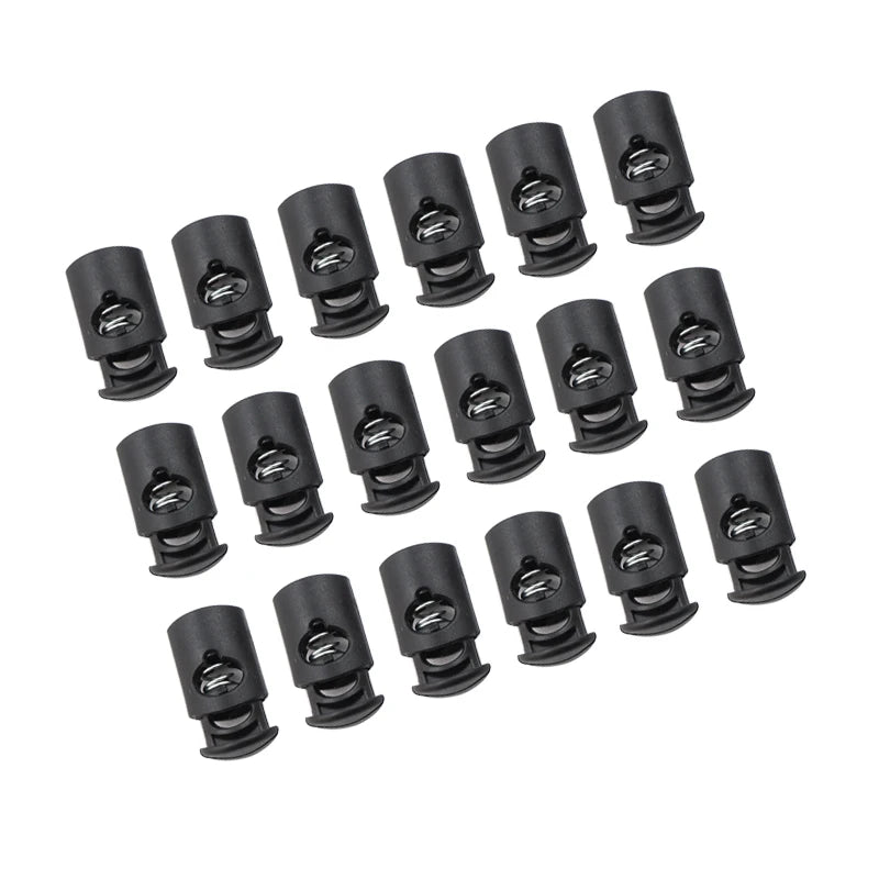 Plastic Black Cord Lock Spring Stopper – Drawstring Locks