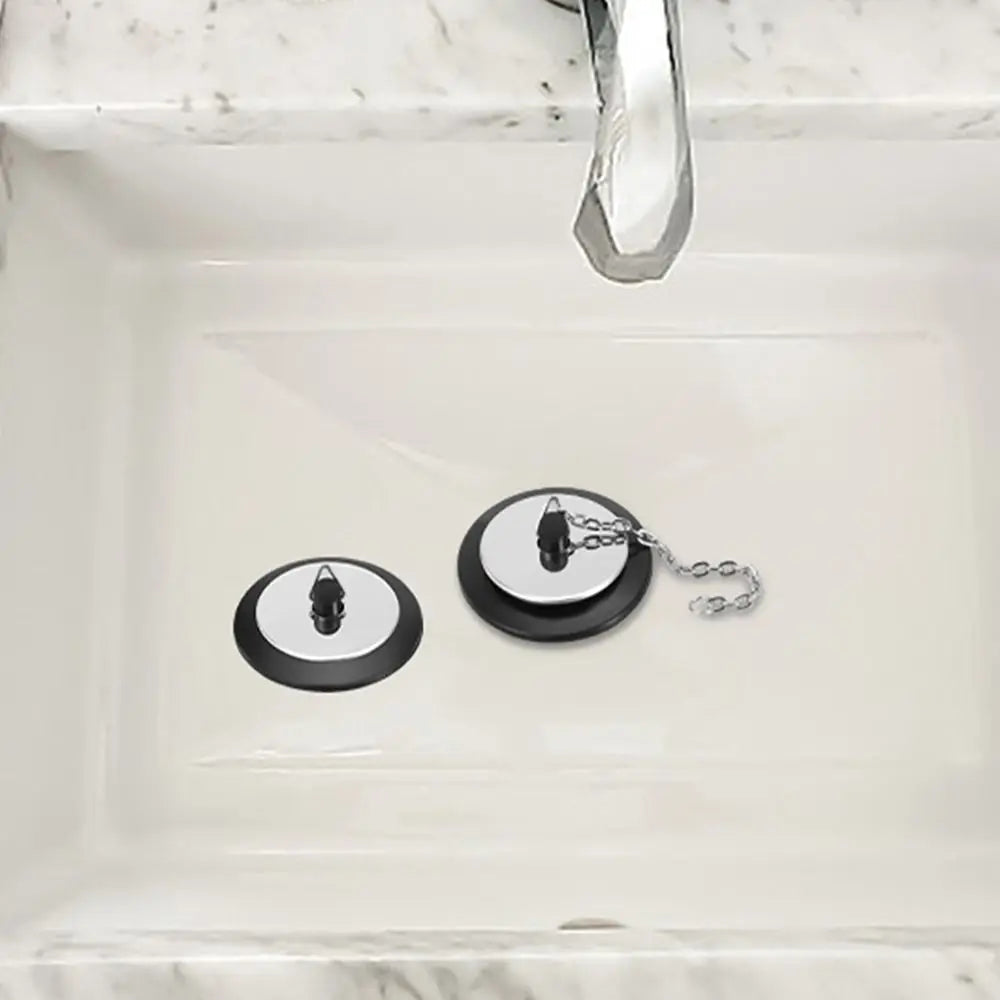 Rubber Bathtub Drain Stopper with Chain – 4/4.3/5cm Plug