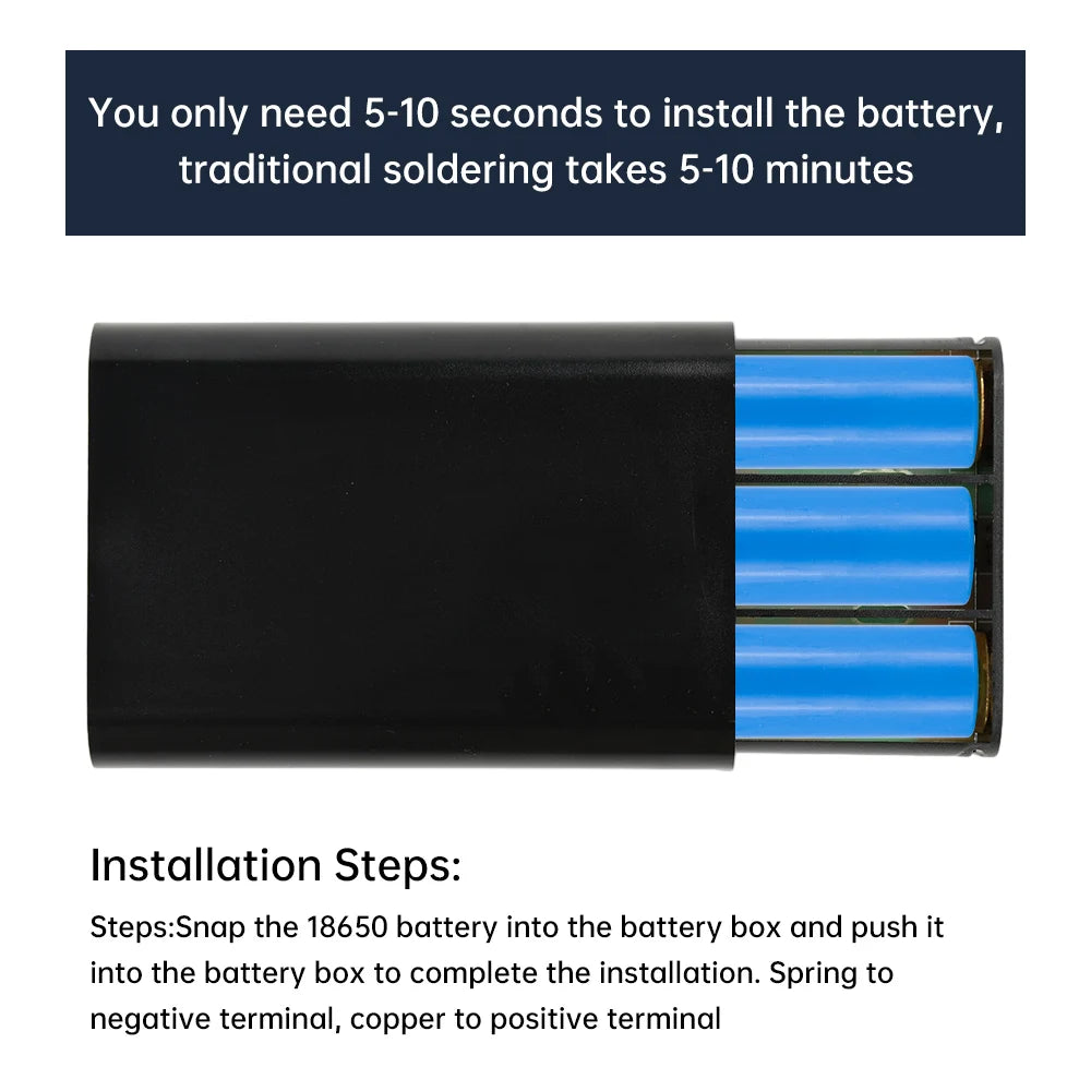 3×18650 UPS Enclosure DC 12V – Router & Modem Backup Power