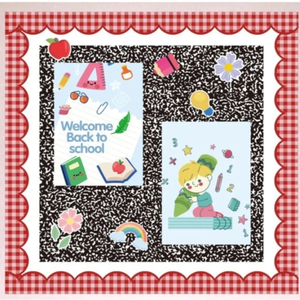 Wavy Bulletin Board Trim – Self-Adhesive Border Sticker 10M