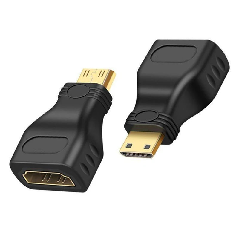 Mini HDMI to HDMI Adapter 1080P – 24K Gold Plated Converter