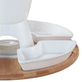 Ceramic Chocolate & Cheese Fondue Set | Tea Light Pot