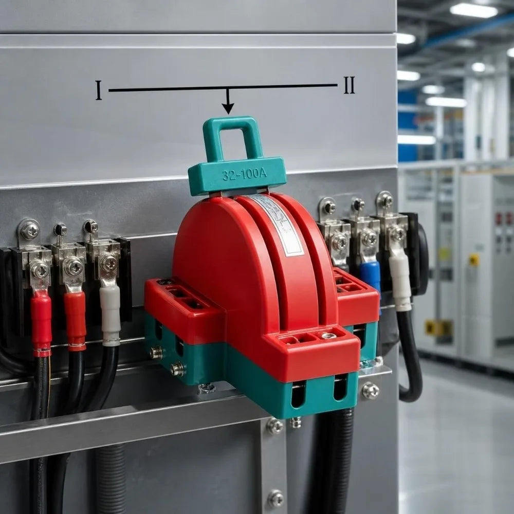 2-Pole DPDT Knife Disconnect Switch 32A/63A/100A AC 220V