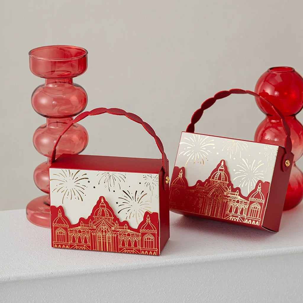 Elegant Wedding Favor Box – Foldable Cardstock Candy Gift Box
