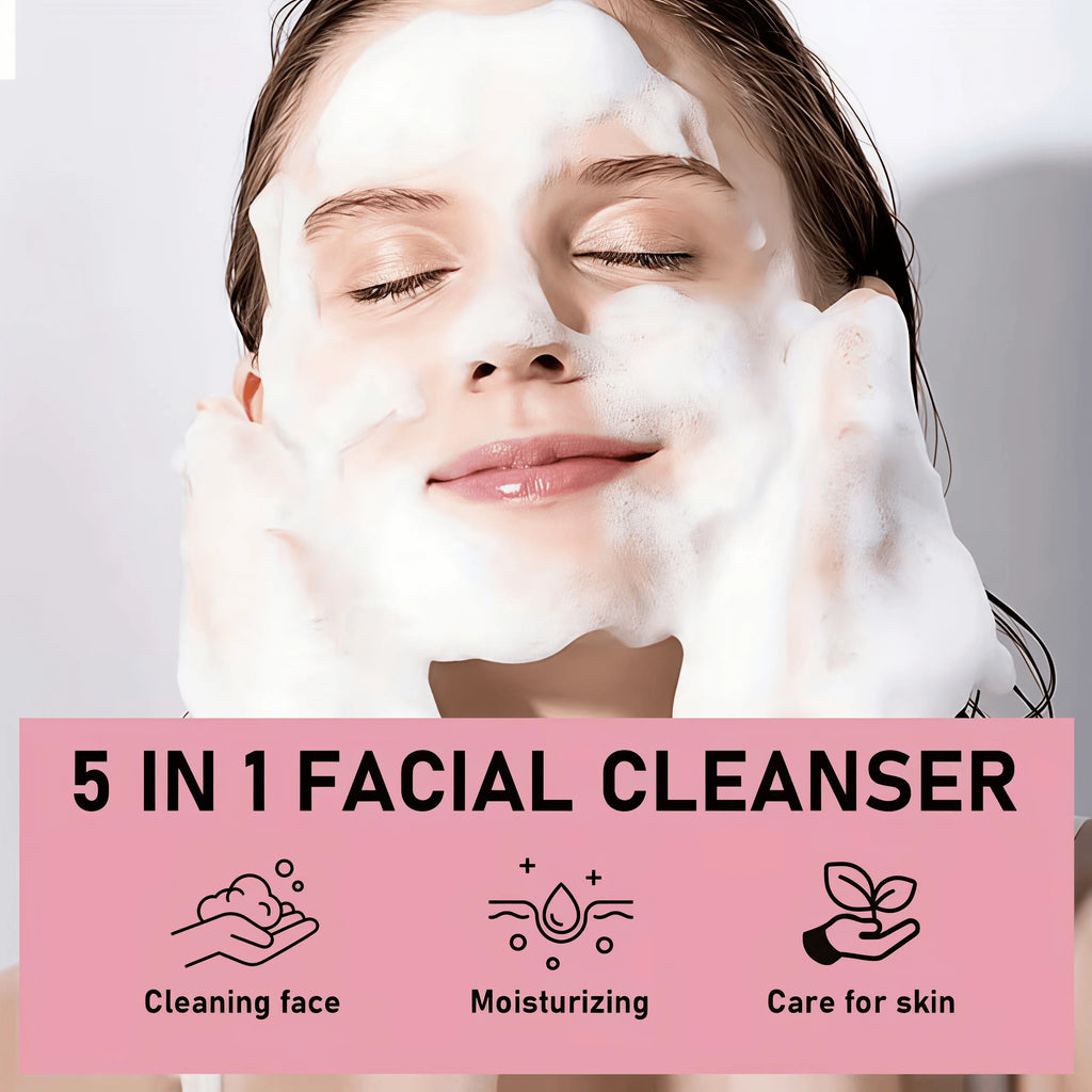 ROZINO 5-in-1 Facial Cleanser 150g – Hyaluronic Acid & Niacinamide