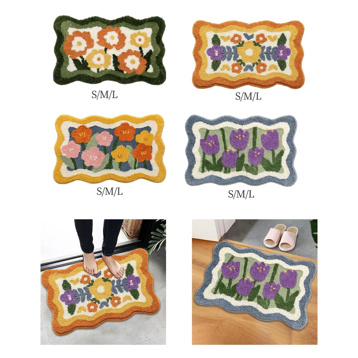 Soft Non-Slip Bathroom Rug Mat | Water-Absorbent Bath Carpet
