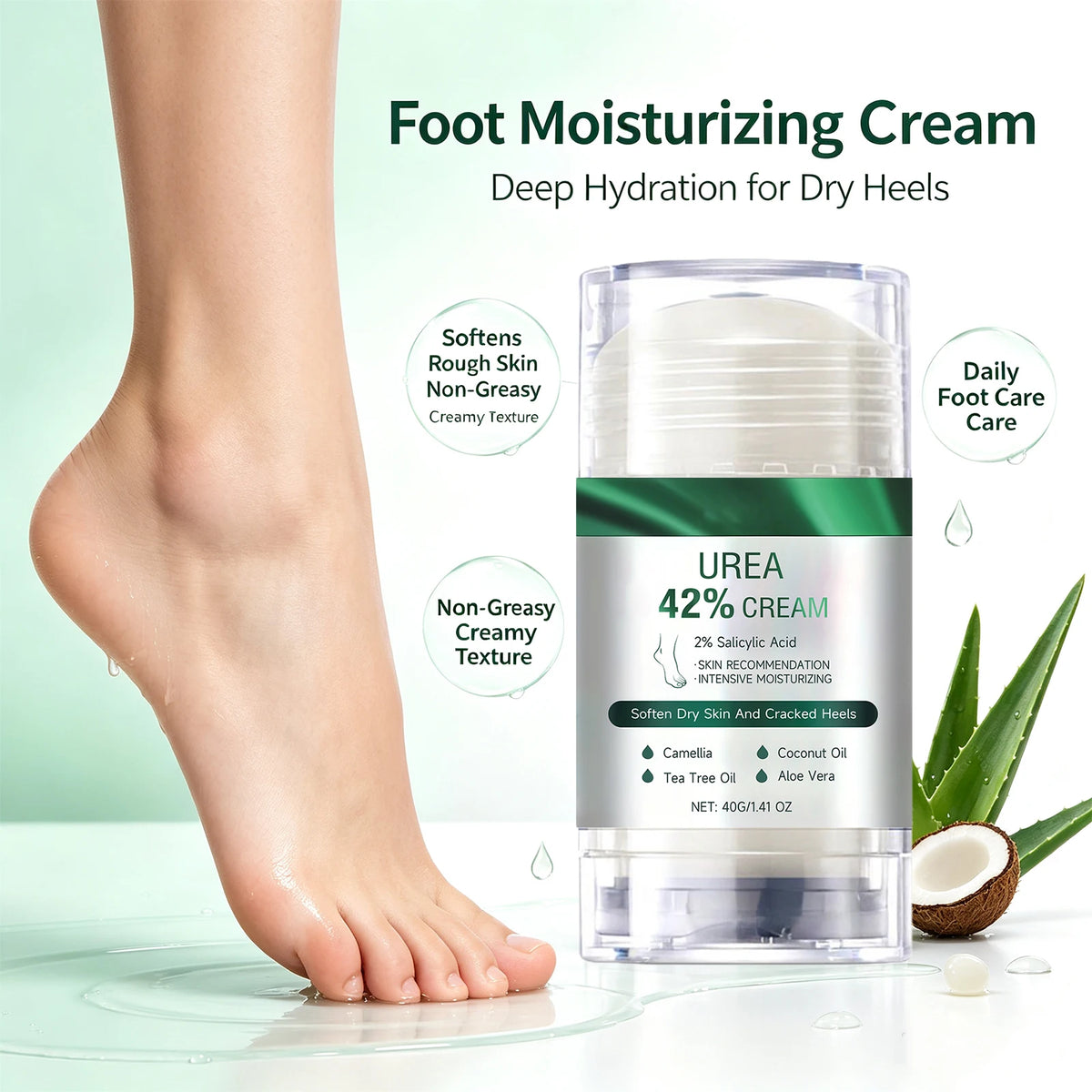42% Urea Foot Cream Stick with 2% Salicylic Acid | Cracked Heels