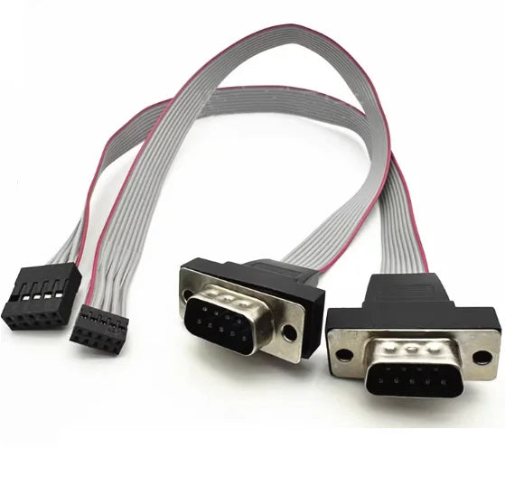 30cm DB9 RS232 to DuPont Serial Cable 2.0mm 2.54mm 9-Pin