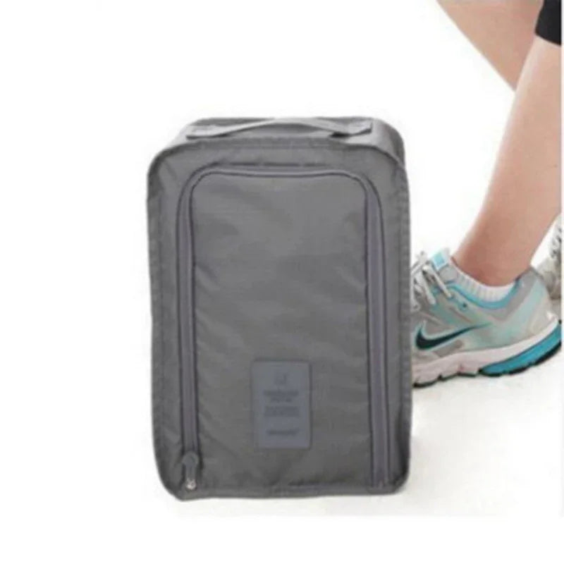 Portable Waterproof Travel Shoe Bag – Nylon Mesh Organizer