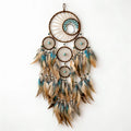Turquoise Life Tree Dream Catcher – Feather Wall Décor Pendant