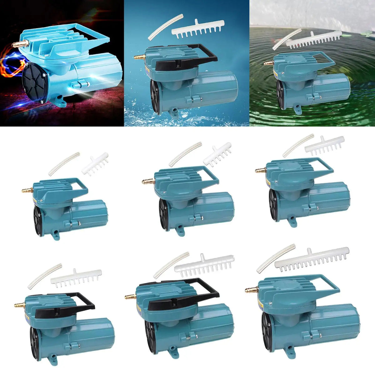DC 12V Metal Aquarium Air Pump – Pond, Hydroponics & Aquaculture