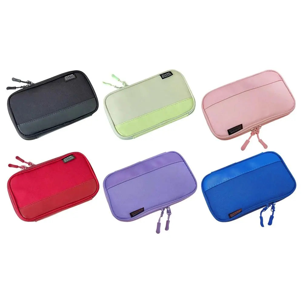 Oxford Pencil Pouch – Ultra-Thin Multi-Pocket Pen Bag