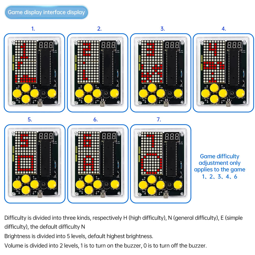 Pixel Game Console DIY Soldering Kit – ATmega51 Microcontroller