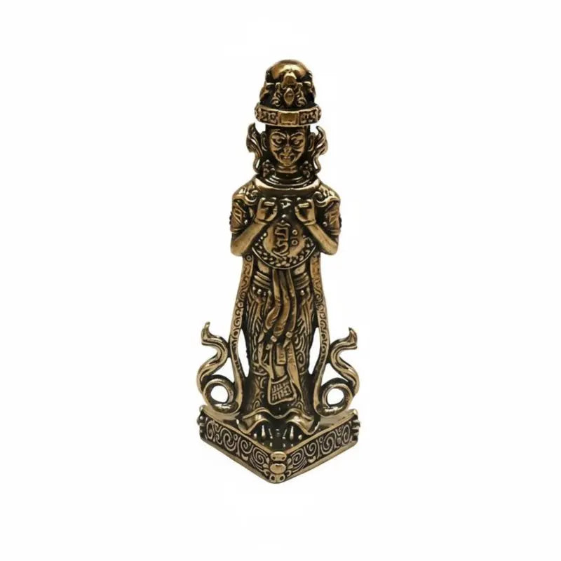 Brass Zaki Lhamo Buddha Statue | Tibetan Deity Figurine