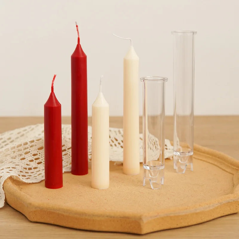 Peaked Cylindrical Candle Mold | Acrylic DIY Candle Making Kit