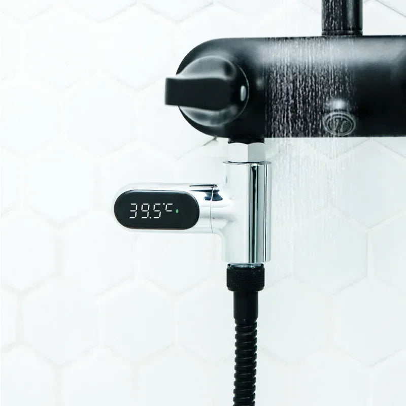 Self-Powered LED Shower Thermometer | Baby Bath Water Temp