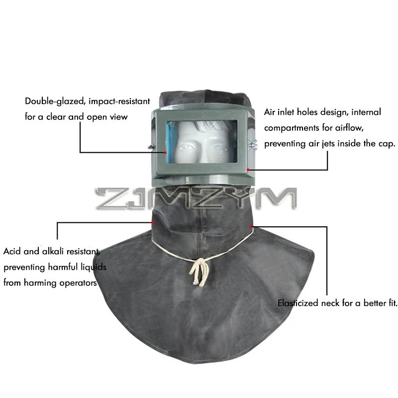 Breathable Welding Hood Helmet – Full Face & Neck Protection