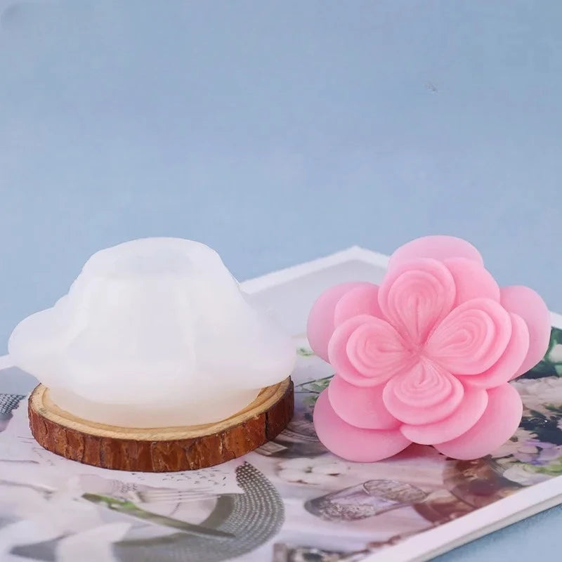 3D Austin Rose Silicone Mold – Candle, Soap & Resin Casting