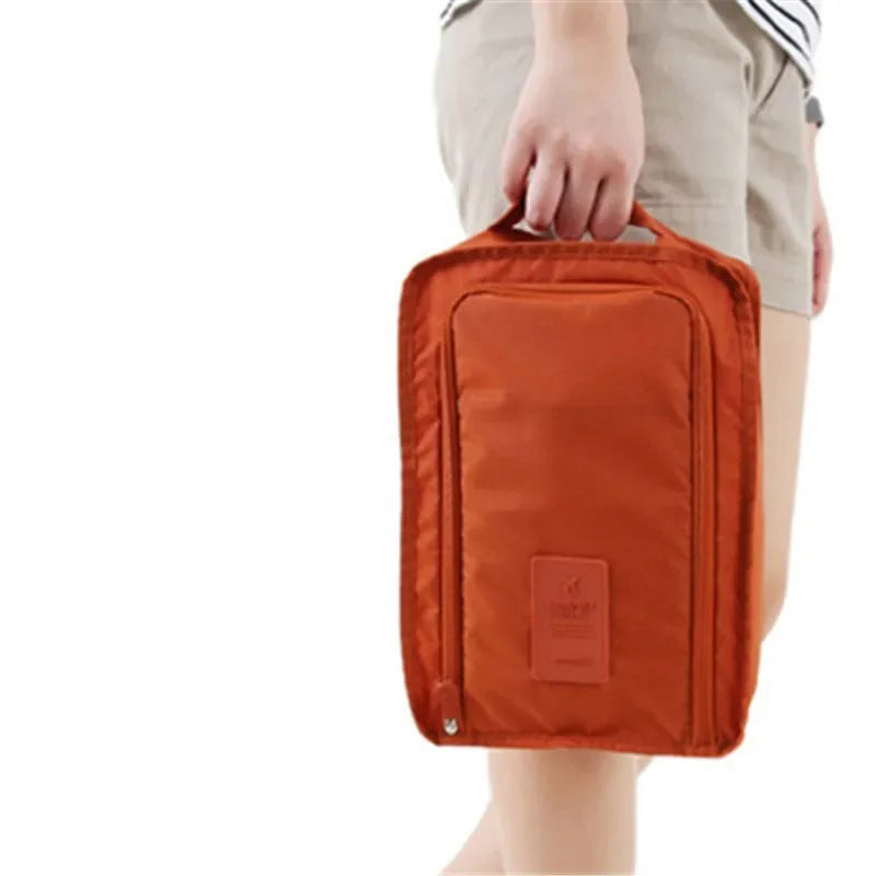 Waterproof Travel Shoe Bag Organizer – Nylon Zipper Pouch