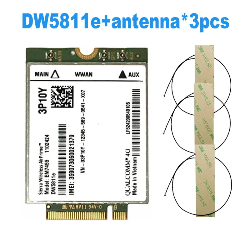 Sierra Wireless EM7455 DW5811e 4G LTE CAT6 M.2 Module for Dell