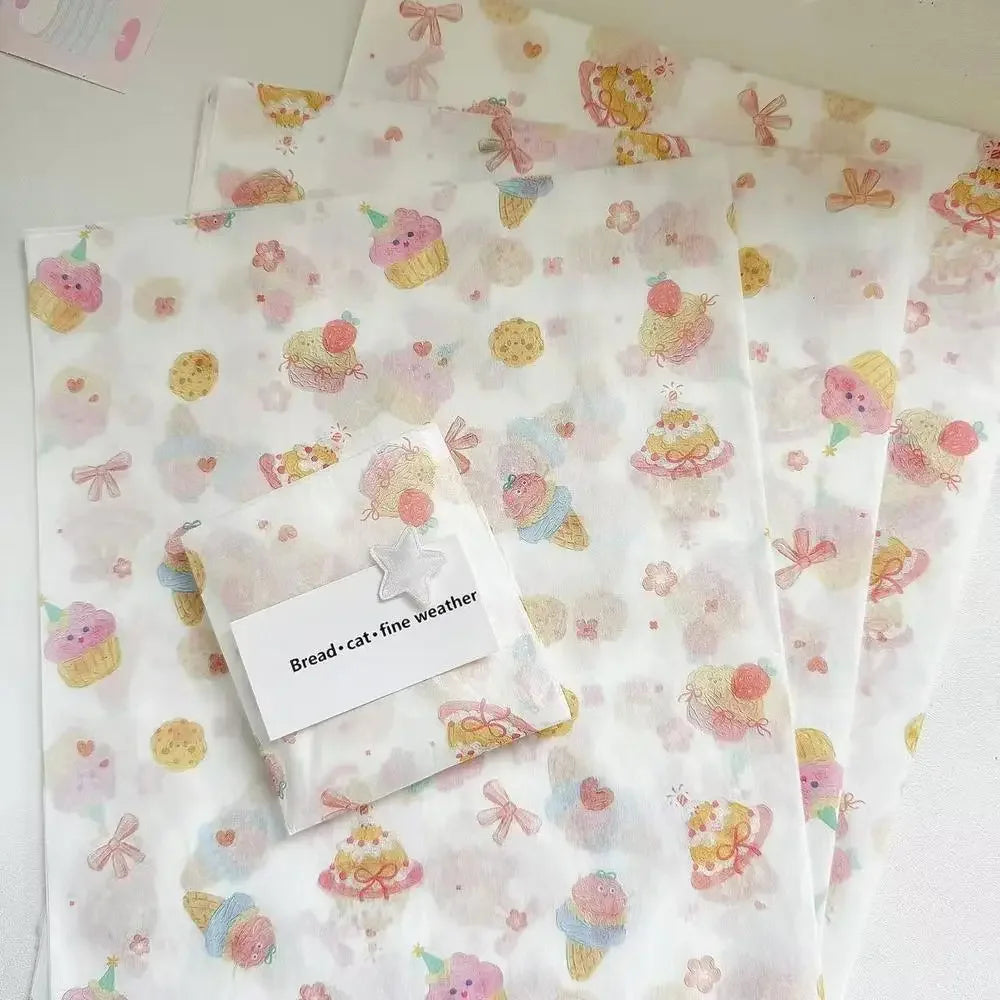 Pink Wavy Dots Gift Wrapping Paper – 10-Pack DIY Bouquet Wrap